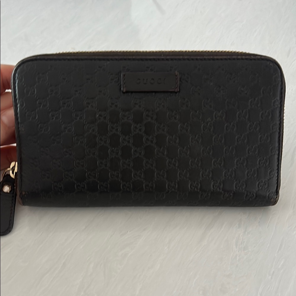 Gucci Brown Embossed Wallet